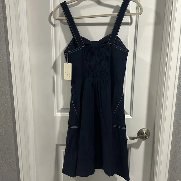NWT A New Day Nautical Twist Tie Front Dress - Picture 13 of 13